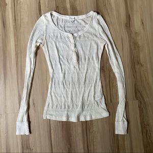 Fitted Henley Long Sleeve